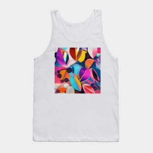 Jewel Tone Autumn Leaves Tank Top